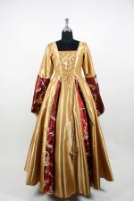 Ladies Medieval Tudor Costume And Headdress Size 6 - 8